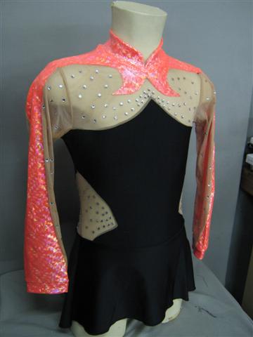 Body ritmica rosa e nero