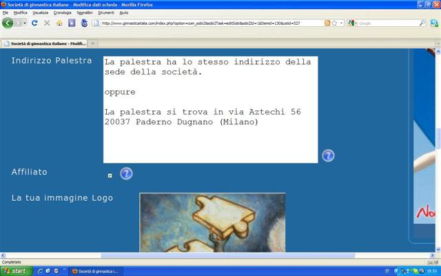 Palestra e immagine